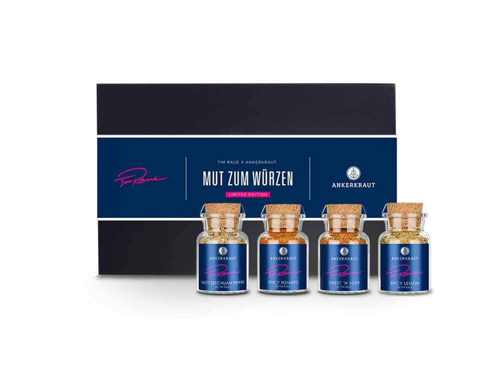 Ankerkraut Smoky Fries de Tim Raue, divers ingrédients pour pommes frites, pommes gourmandes avec arôme raffiné, 145 g dans un verre Korkenglas