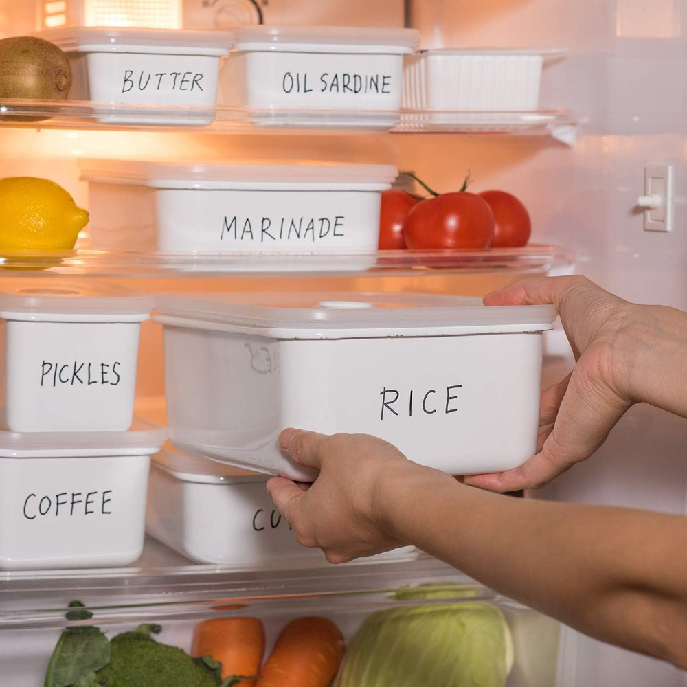 Staniu de depozitare a alimentelor în vid emailat | XL | 1.85L | 23.5 x 17.5 x 7cm | păstrează alimentele proaspete pentru mult mai mult timp | protejează alimentele de bacterii și infestare fungică | fără pompă de vid Cutii depozitare alimente Naty Shop