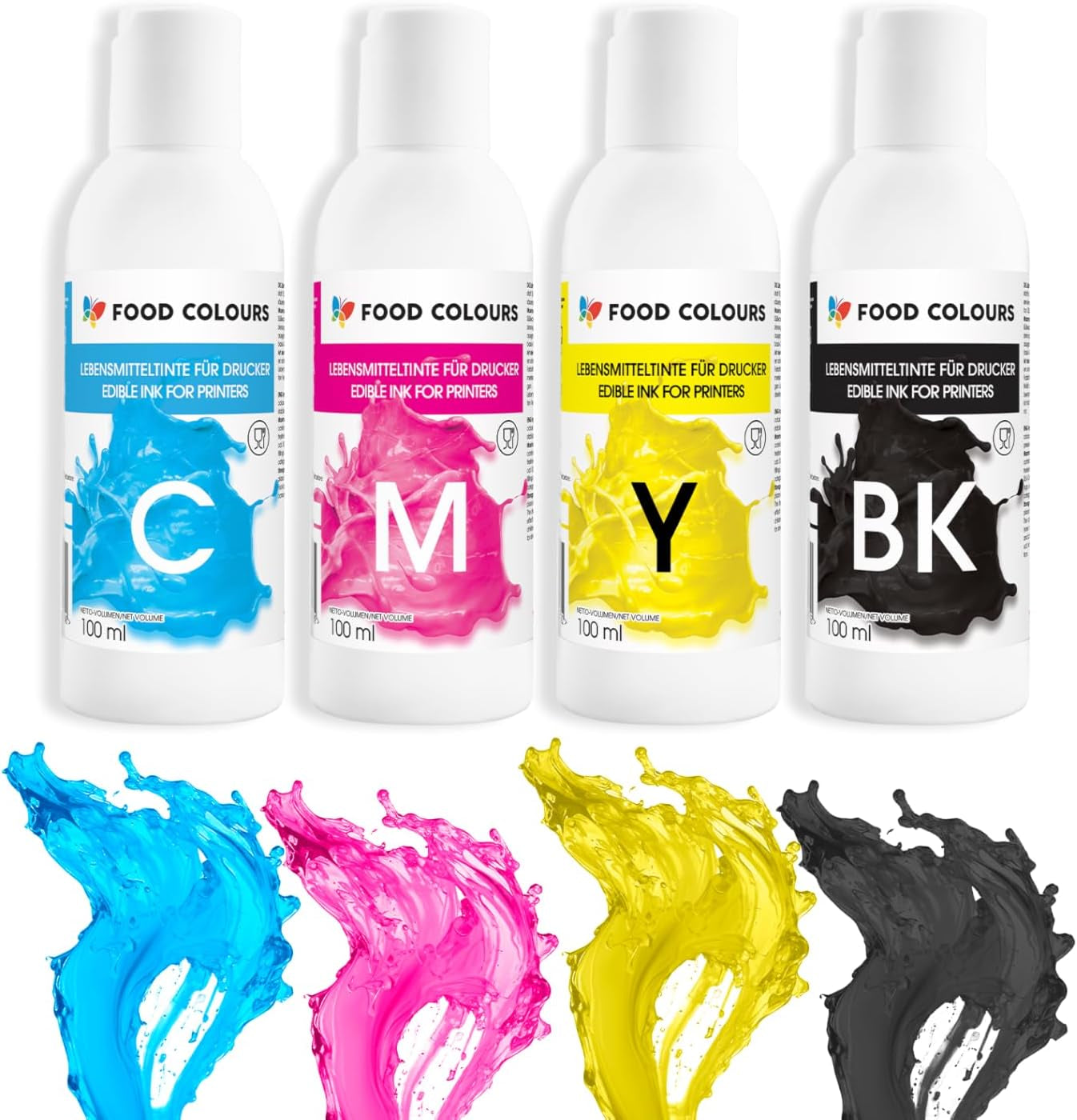 Encre comestible pour imprimantes, colorants alimentaires MAGENTA 100ML, impression comestible, impression sur papier gaufrette, décoration de gâteaux, complément