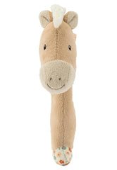 Sterntaler Sunny Horse Catching Toy - jouet de motricité pour hochet, toucher et jouer - jouet mignon pour bébés et enfants avec hochet comme ami fidèle - jouet pour bébé en tissu doux, beige clair Bebe Naty Shop Toys