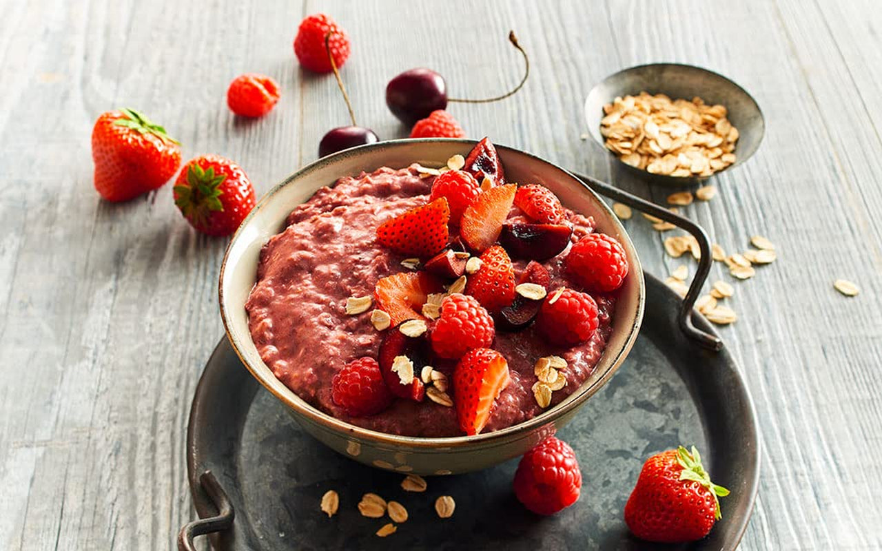 RUF Smoothie Bowl Berry Bunch Oats Breakfast Snack avec baies et graines de chia, rapide et facile à préparer, végétalien, 1 sachet x 50 g (paquet de 3)