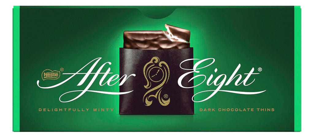 NESTLÉ after EIGHT, tablete subțiri de ciocolată neagră cu umplutură de cremă de mentă Bomboane de Ciocolata Naty Shop