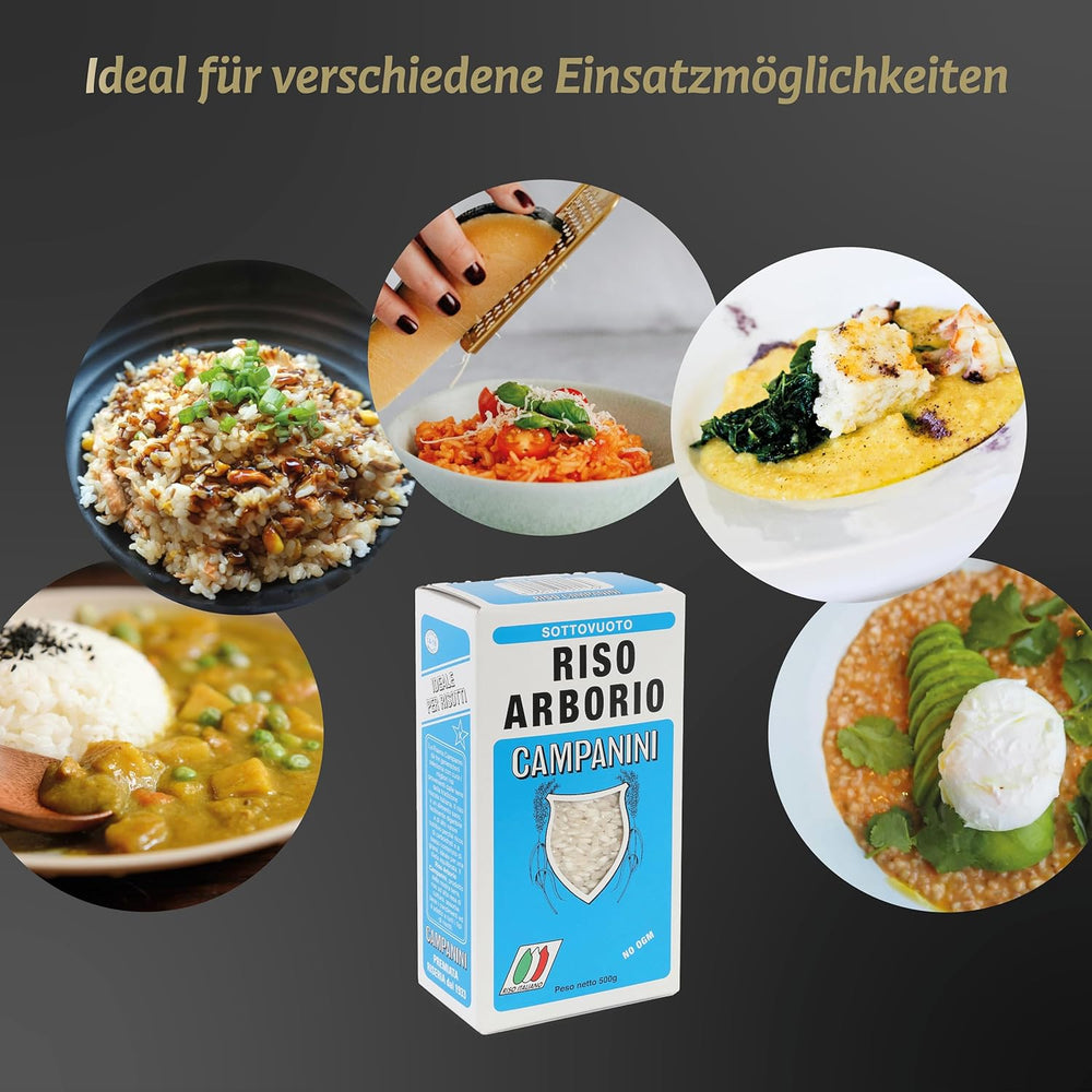 ‎Risera Campanini Risotto 500 g – Risotto italien, Riz Arborio Riso, Risotto crémeux