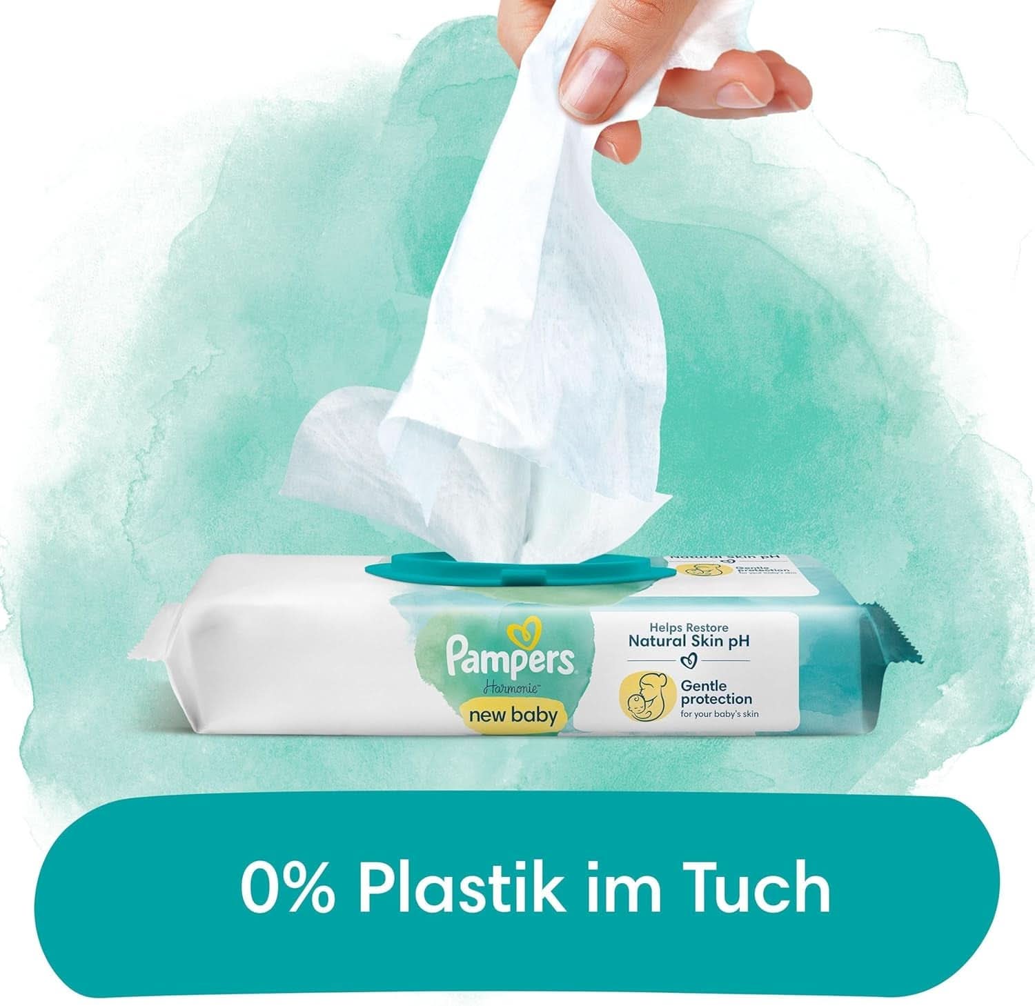 Pampers Harmonie New Baby Feuchttücher 24 Packungen Mit Jeweils 46 Feuchttüchern - 1104 Feuchttücher, Die Helfen, Den Naturichen Ph-Wert Der Haut Wiederherzustellen Naty Shop