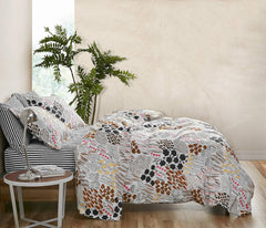 MARIMEKKO Set de lenjerie de pat Queen, lenjerie de pat din bumbac percale cu fețe de pernă asortate, decor de casă pe tot parcursul anului (Pieni Letto, Multicolor, pat Queen size) Plapumi si pilote Naty Shop
