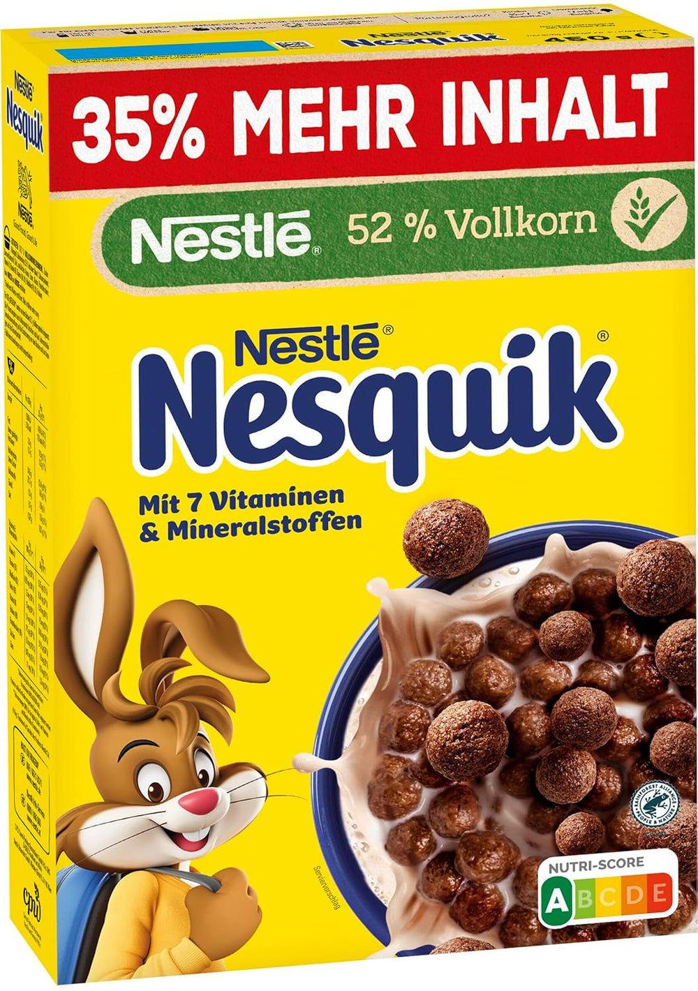 Nesquik Nestlé Nesquik Crunchy Breakfast, Céréales au chocolat et grains entiers, 1 paquet (1 x 330g)