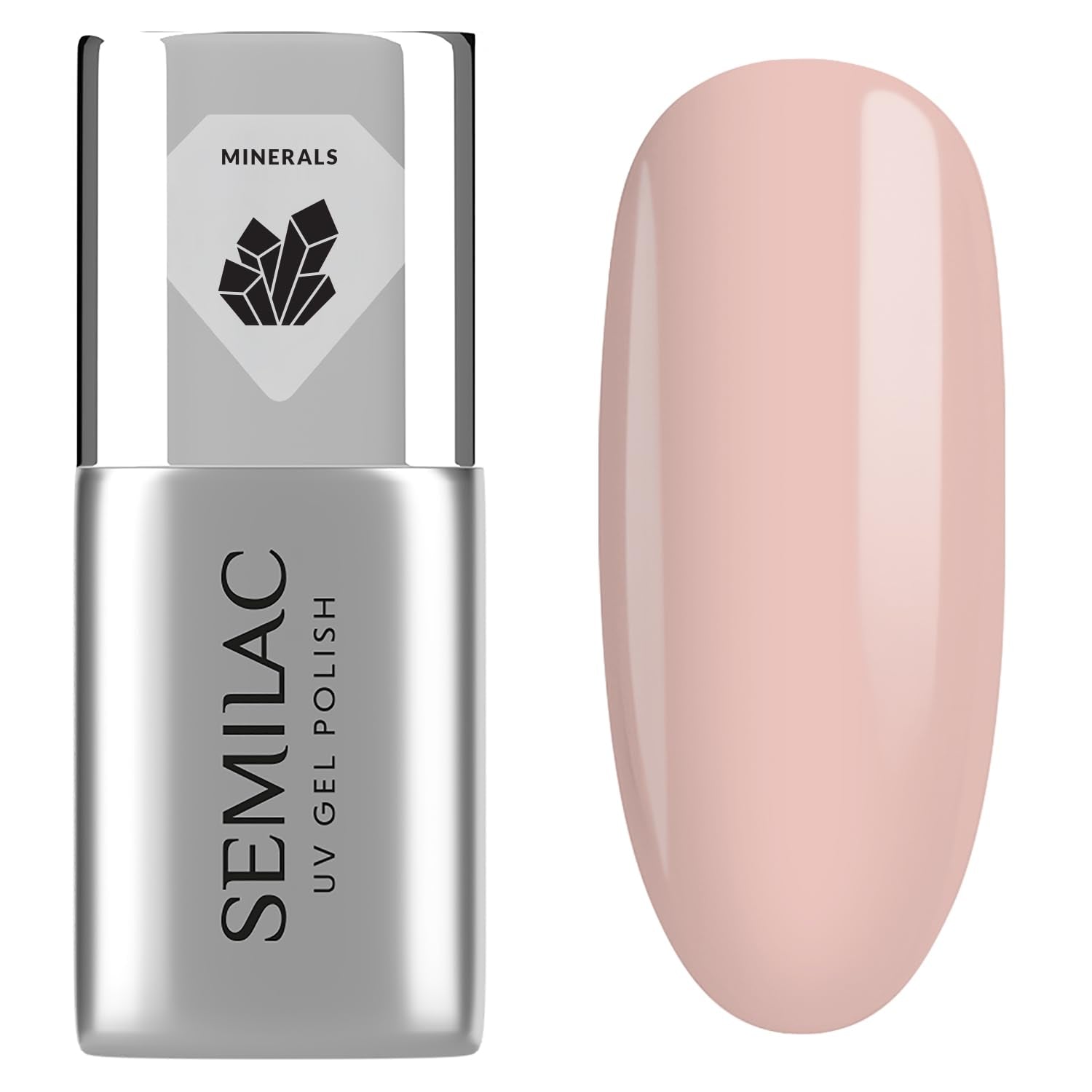 Base de vernis à ongles UV Semilac Pure & Clean 7 ml – Base hybride auto-nivelante pour ongles sensibles