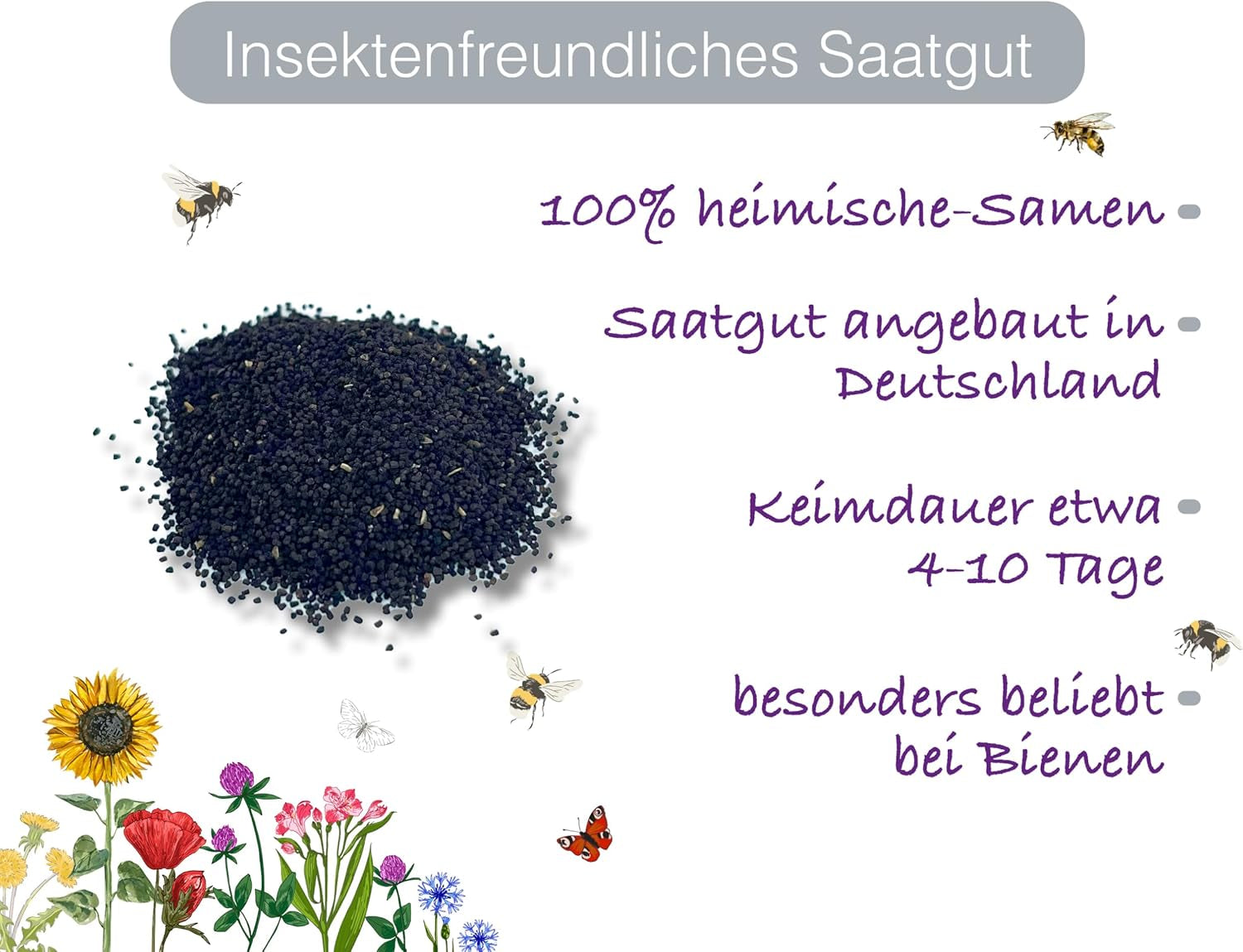 Löwenmäulchen Samen (Lat. Antirrhinum) – Mehrjährige Blütenpracht Für Garten & Balkon | Bunte & Lange Blütezeit | Fördert Biodiversität & Lockt Hummeln Und Bienen an | Samen Aus DE (5.000 Samen)