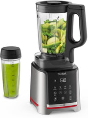 Tefal Infinymix Hochgeschwindigkeits-Standmixer, 5 Auto-Programme + Manuale Einstellung, 2.6-L-Tritan-Behälter, Inkl. Reisebecher/Stampfer/Rezeptheft 600 ml, argent, BL91HD31 mère et enfant Naty Shop