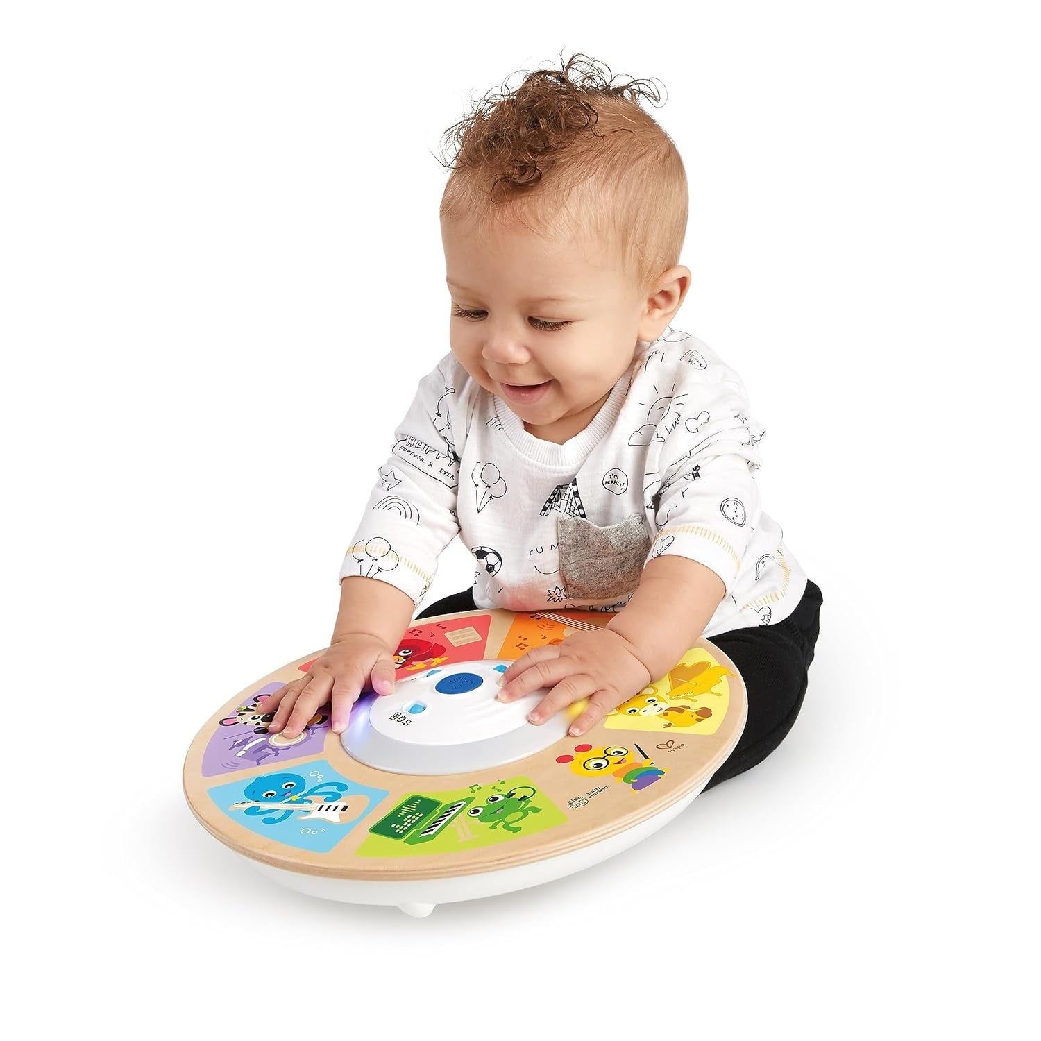 Baby Einstein, Hape, Cal's Smart Sounds Symphony Magic Touch Jouet d'activité électronique en bois en 3 langues (anglais, français et espagnol), 3 modes, à partir de 6 mois Jouets pour bébés Naty Shop