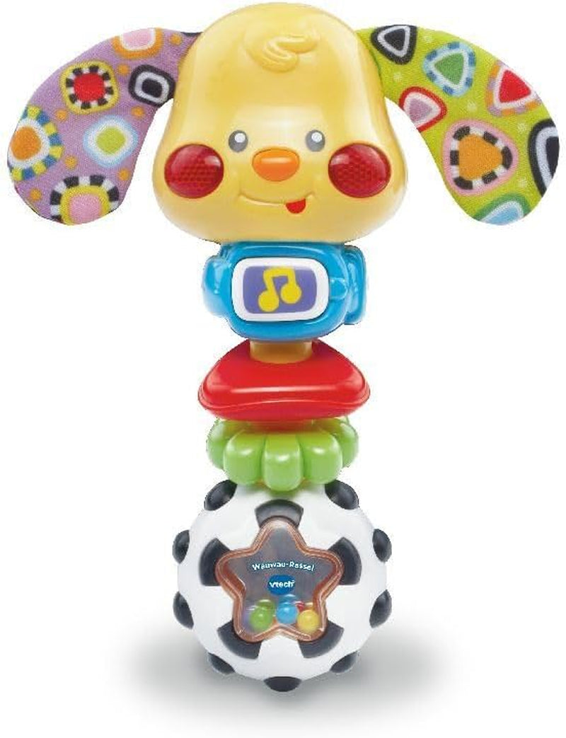 VTech Hochet pour bébé - Hochet pour bébé au design chiot avec dictons amusants, musique et effets de lumière - Pour bébés de 3 à 24 mois Jouets pour bébés Naty Shop Titre par défaut