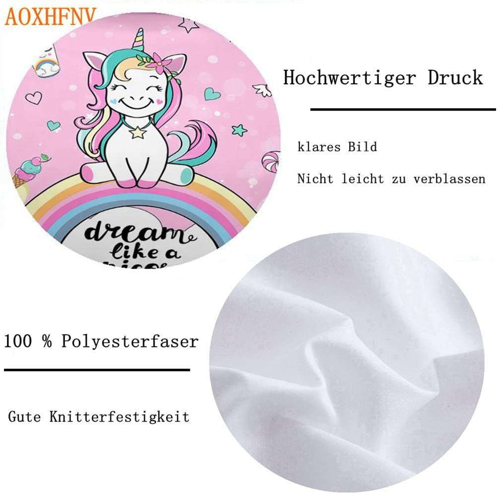 Literie fille Licorne, 2 taies d'oreiller Literie - enfant Naty Shop