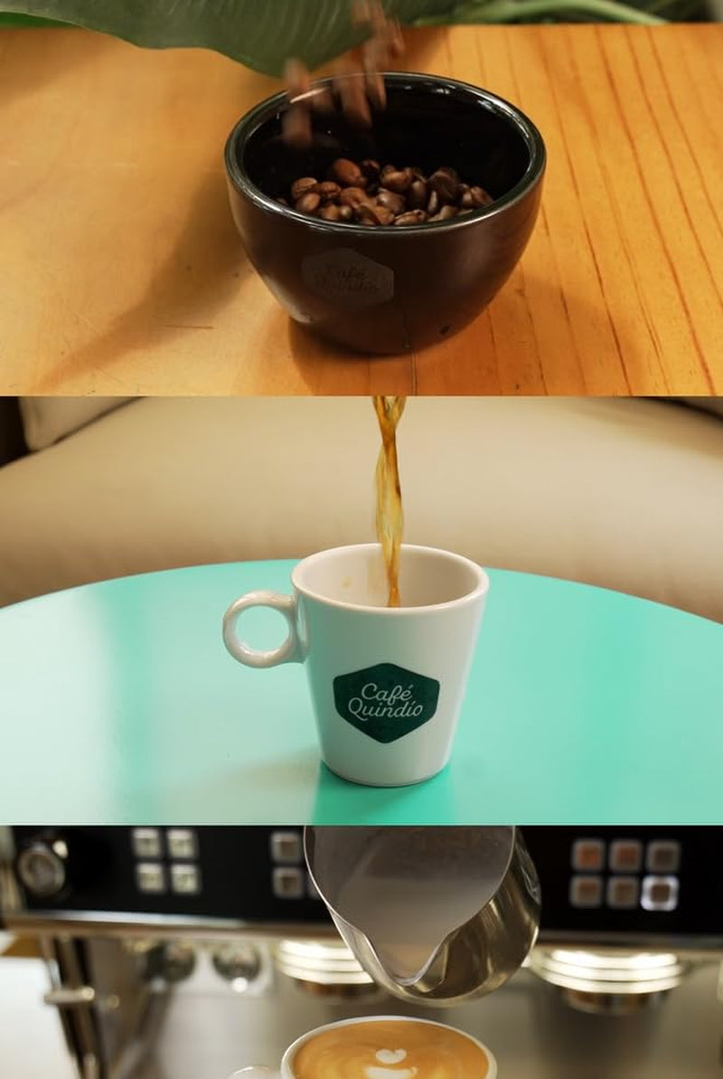 Café de spécialité Café Quindio - Grains de café 100% Arabica, Colombie - aux notes naturelles de miel léger (250g) - idéal pour les machines à café filtre ou porte-filtre