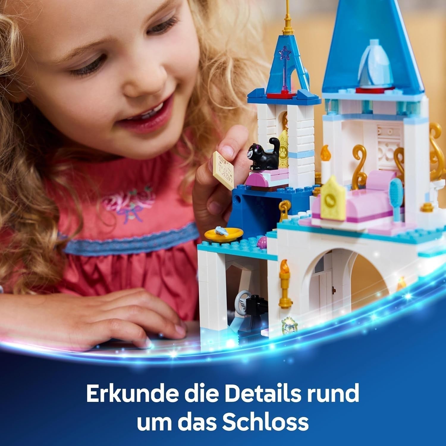 LEGO Ç€ Disney Princess Castle Cendrillon et calèche, ensemble pour filles à partir de 6 ans, jouet fantastique avec mini poupées princesse Cendrillon et prince charmant, idée cadeau pour les fans de Disney 43275 Jeux de construction Beuche den LEGO-Store