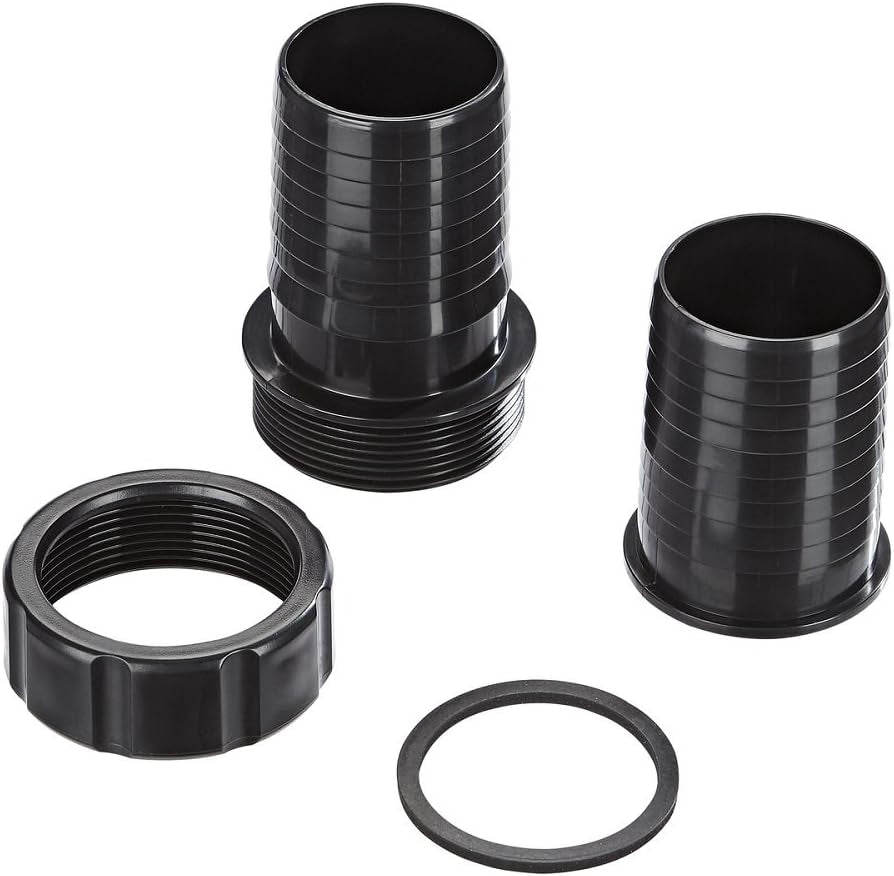 Raccord de tuyau Oase 2", noir - en PVC, pour raccorder des tuyaux de 2", diamètre 50 cm