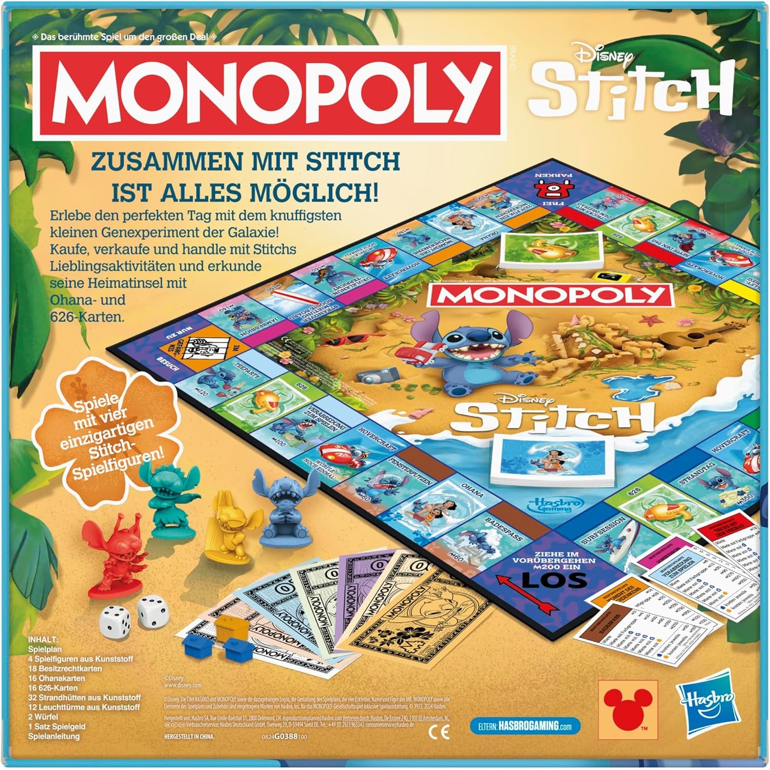 Jeu de société Monopoly Disney Stitch Edition - Version allemande