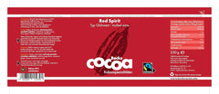 Red Spirit, cacao fin aromatisé au vin rouge, 250 grammes de cacao et chocolat chaud Naty Shop