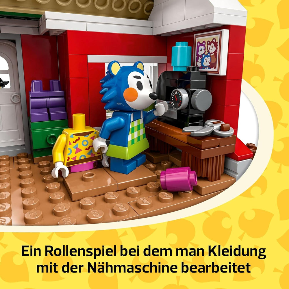LEGO Animal Crossing Die Schneiderei der Schneiderschwestern, Bauset für kreative Rollenspiele, Geschenk für Mädchen, Jungen und Fans des Videospiels ab 6 Jahren, Abenteuer Spielset 77055