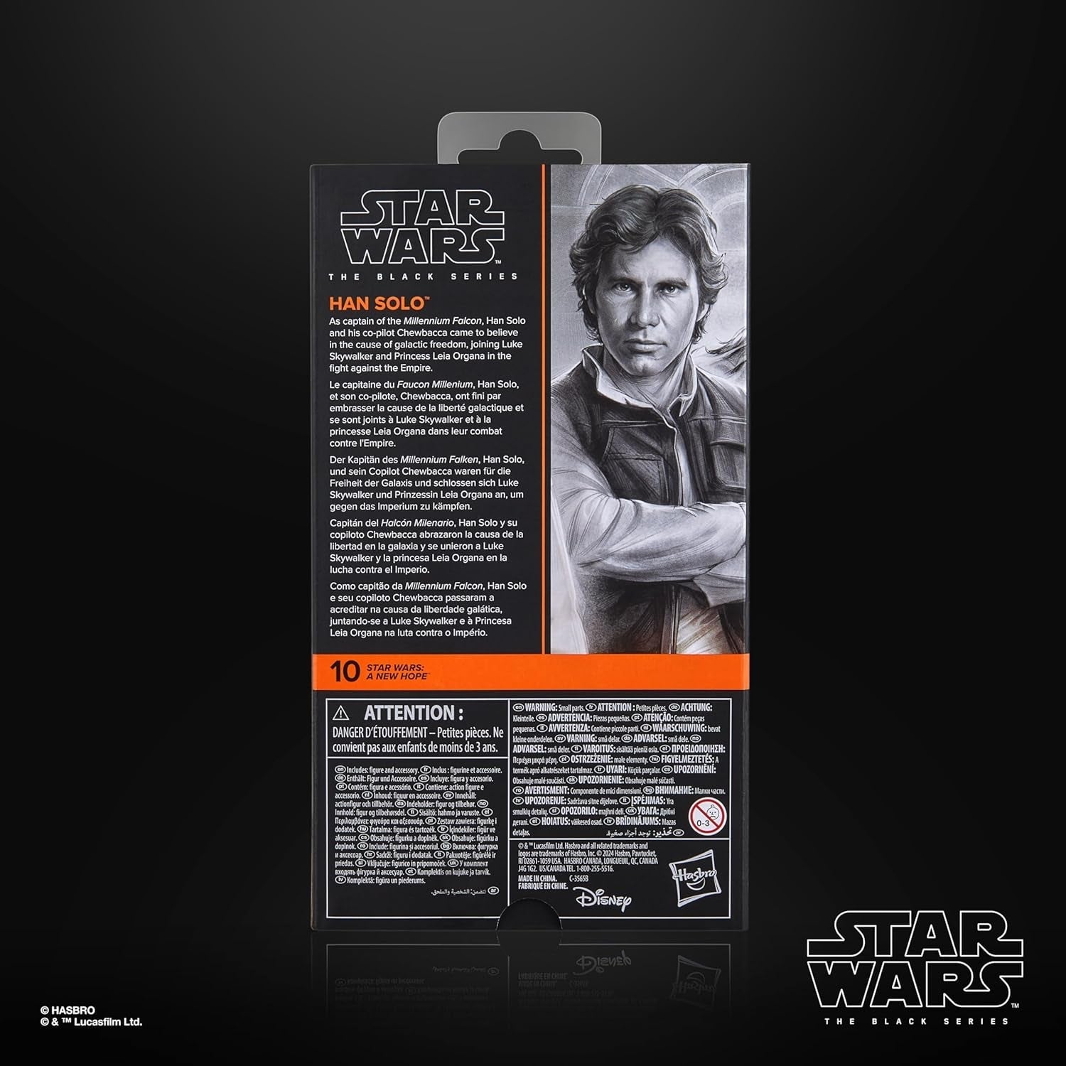 Star Wars The Black Series Han Solo, Star Wars : A Hope Premium Collectible Action Figure (15 cm) Figurines Naty Shop