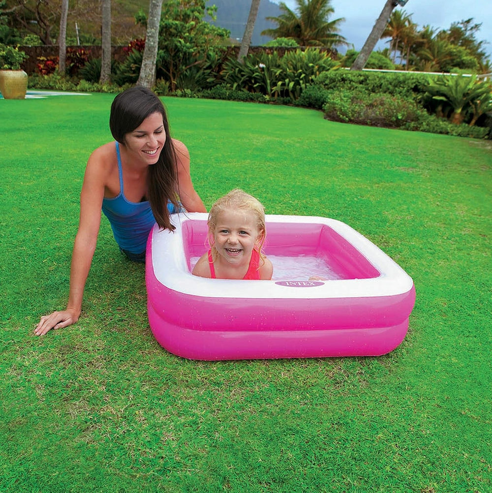 Cutie de joacă pentru piscină pentru bebeluși Intex, culori asortate, 85 x 85 x 23 cm