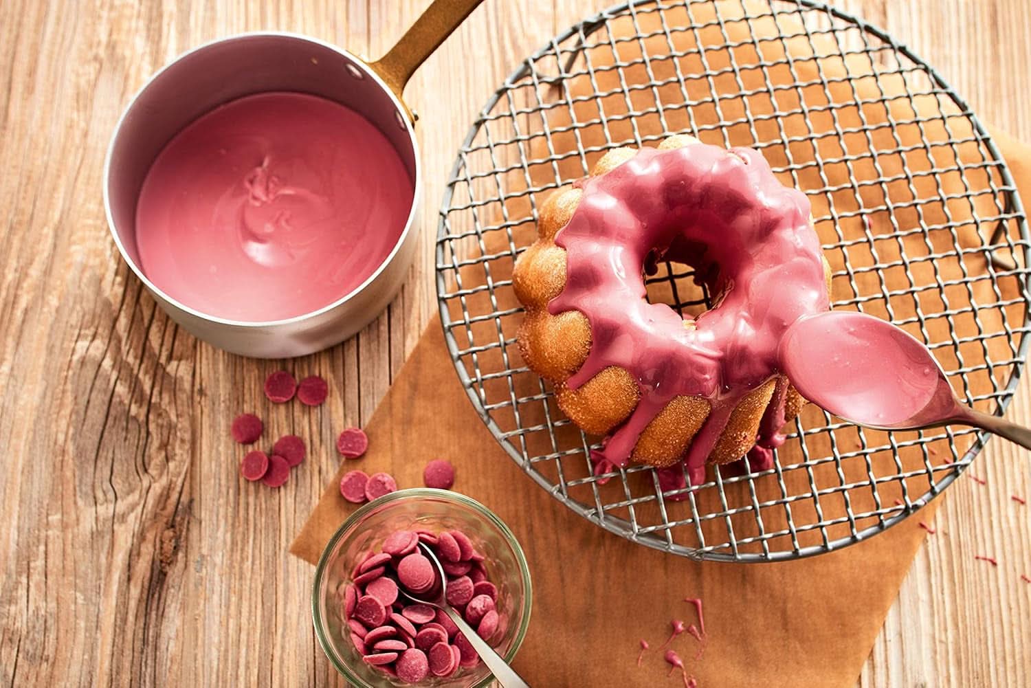 RUF Couverture Chips Ruby, 100 grammes Glaçages et Décor Naty Shop