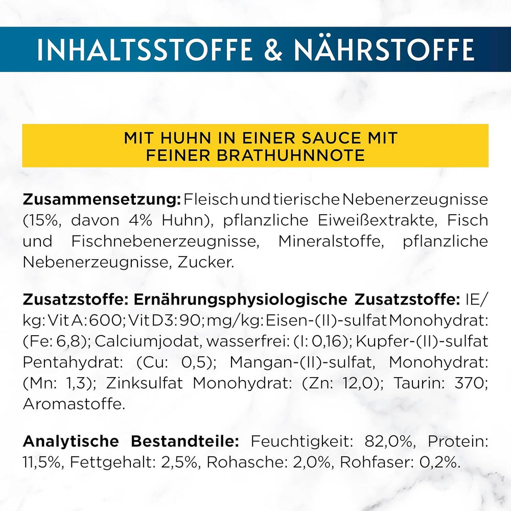 Gourmet Perle Delight nourriture humide pour chat en sauce au poulet, paquet de 26 (26 x 85g)