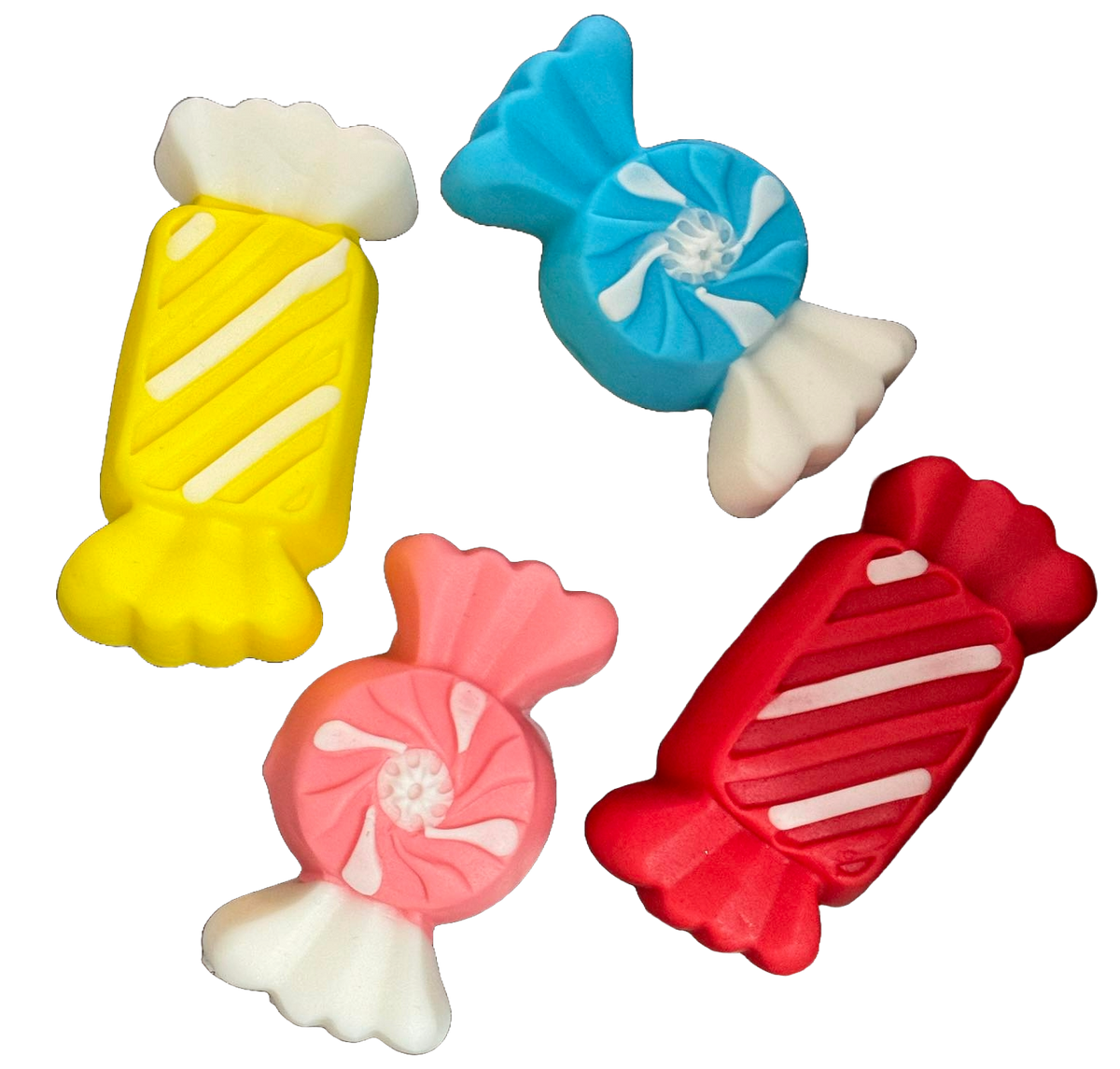 Set 4 decoratiuni comestibile din zahar, Bomboane Decoratiuni din Pasta de Zahar Nati Shop