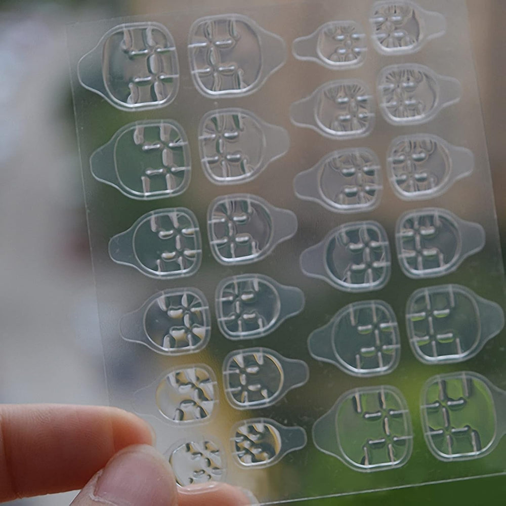 Bandes adhésives transparentes pour ongles, 360 pièces, colle Double face, décoration de manucure à faire soi-même