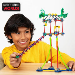 Basic Fun K'NEX Click and Construct Bauset mit Aufbewahrungsbox, Lehrreiches Spielzeug für Kinder, 522-teiliges STEM-Kit, Konstruktionsspielzeug ab 7 Jahren