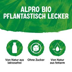 Alpro Bio Mandeldrink sans Zucker – 8 x 1 l