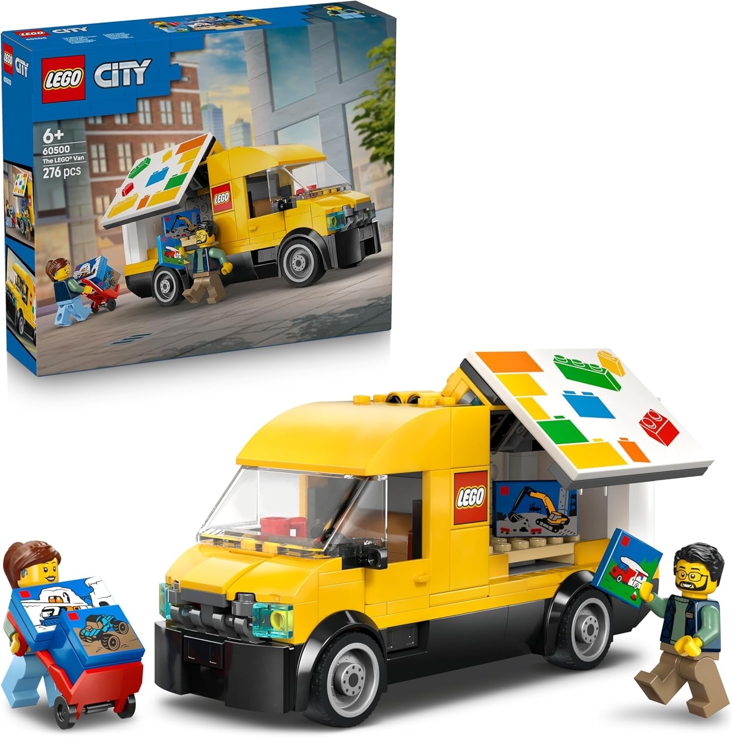 LEGO City Red Double-Decker Sightseeing Bus Toy, Red Vehicle for 7 Plus Year Old Boys & Girls, Creative Set with 5 Minifigures Including a Baby and Buggy, Birthday Gift Idea 60407