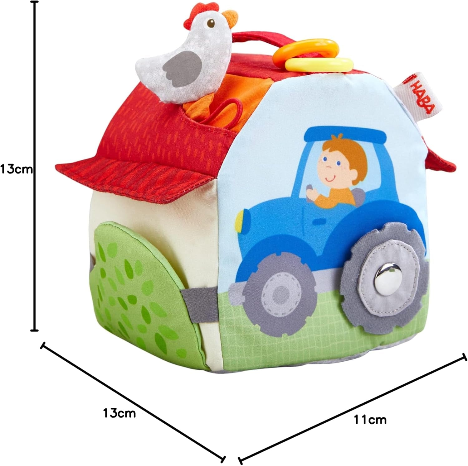HABA 306383 - Ferme de cubes de jeu, jouet multifonctionnel à partir de 6 mois Bebe Toys Naty Shop