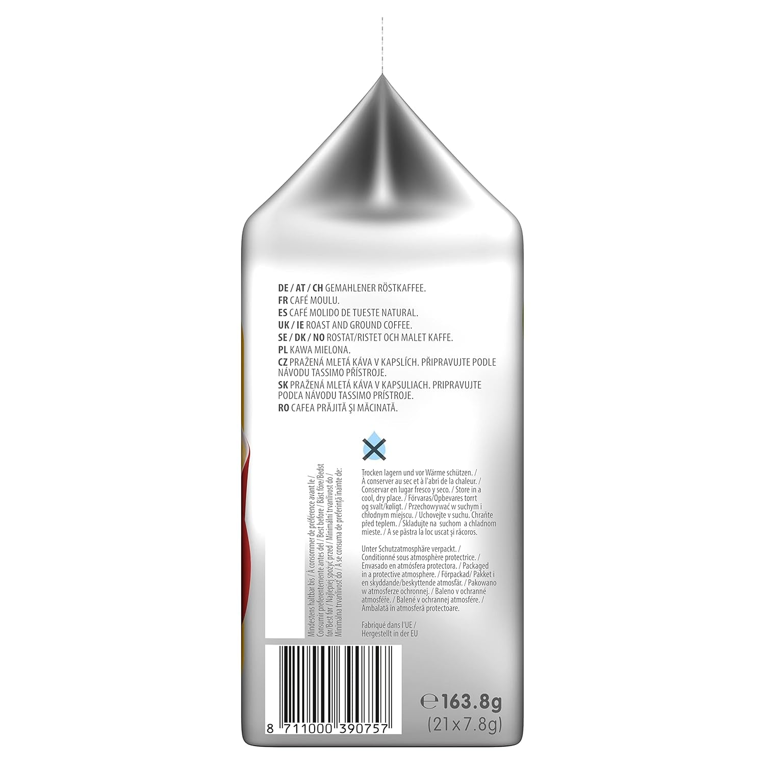 Tassimo Kapseln Moring Café XL Fort & Intense, Big Pack, 5 x 21 Pads, 105 Kaffeekapseln