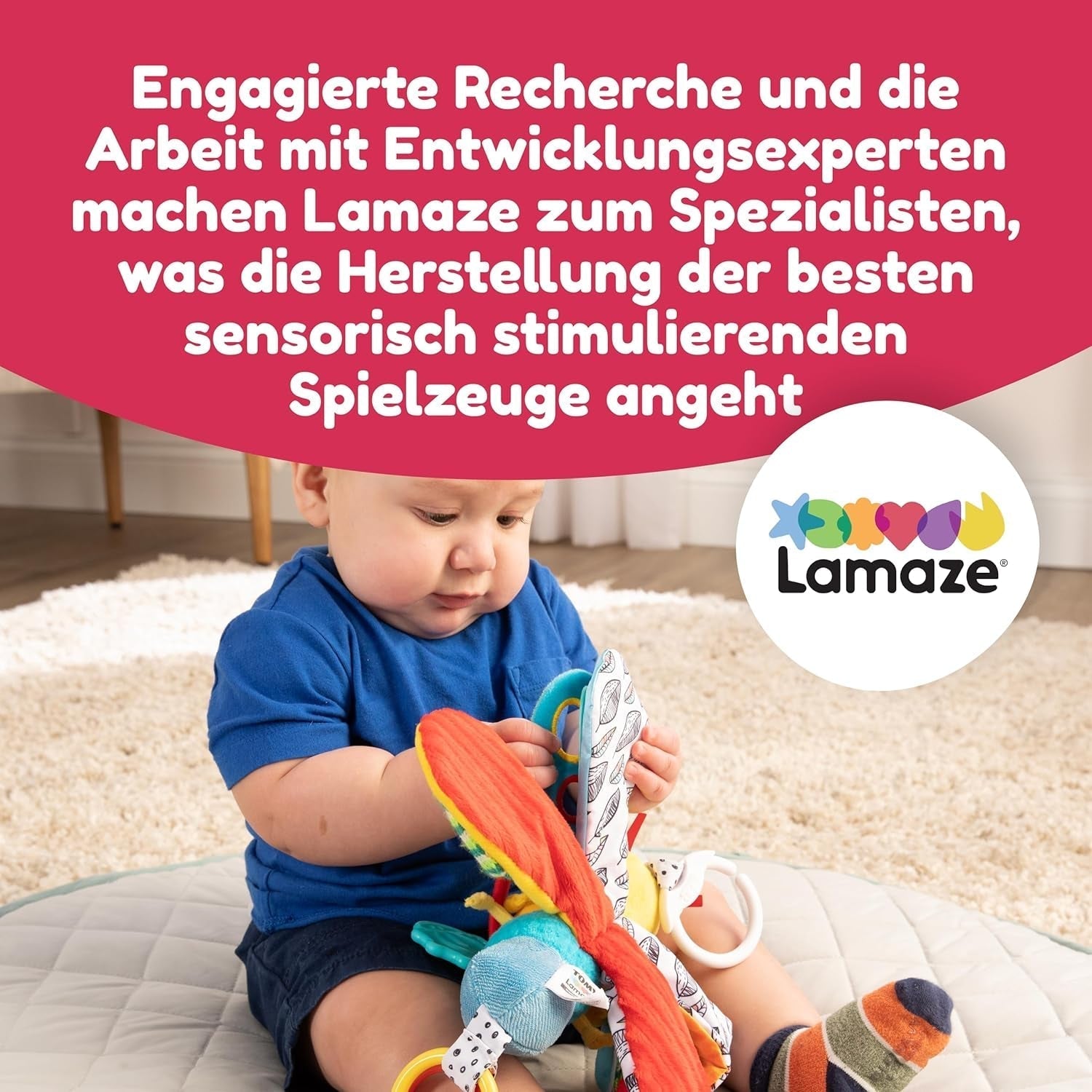 Lamaze Jouet Bébé "Freddie la Luciole" Clip & Go, Jouet de Haute Qualité pour les Tout-Petits, Pendentif Grip pour Renforcer la Relation Parent-Enfant, Dès 0 Mois, Plusieurs Couleurs Bebe Toys Naty Shop