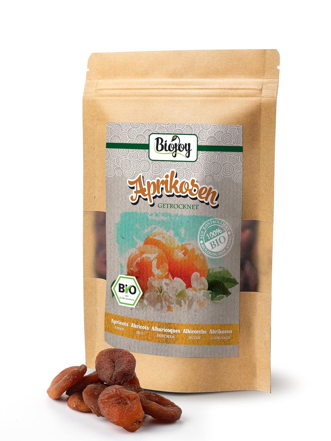 Caise uscate bio Biojoy (500 g), nesulfurate Produse deshidratate Magazinul meu
