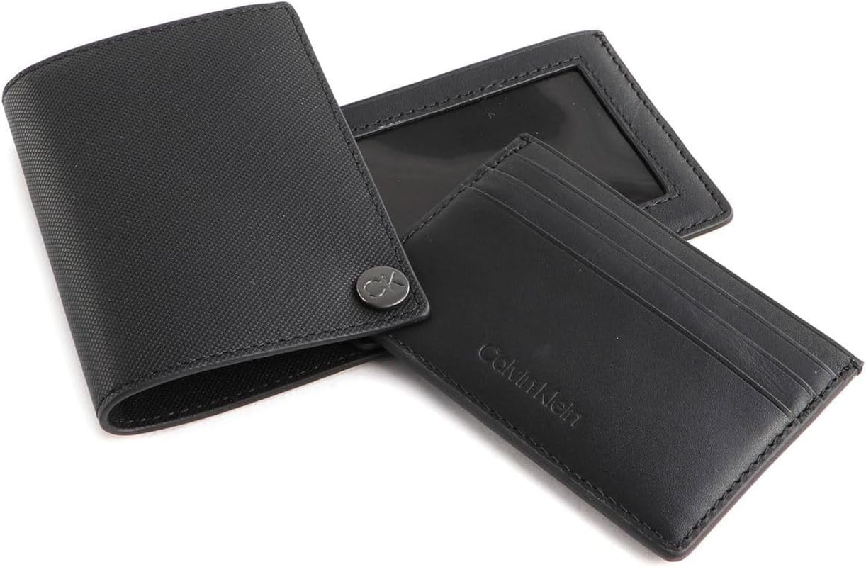 Calvin Klein CK CLEAN PQ COVERED CARDHOLDER Portefeuille pour homme, noir (Ck Black), OS Wallet Men Naty Shop