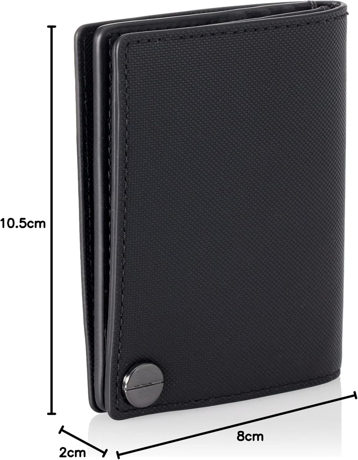 Calvin Klein CK CLEAN PQ COVERED CARDHOLDER Portofel pentru bărbați, negru (Ck Black), OS Portofel Barbati Naty Shop