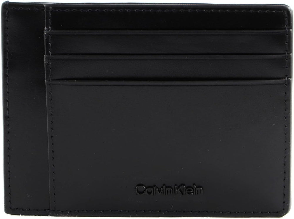 Calvin Klein CK MEDIAN ID CARDHOLDER Portofel pentru bărbați, negru (Ck Black), OS Portofel Barbati Naty Shop