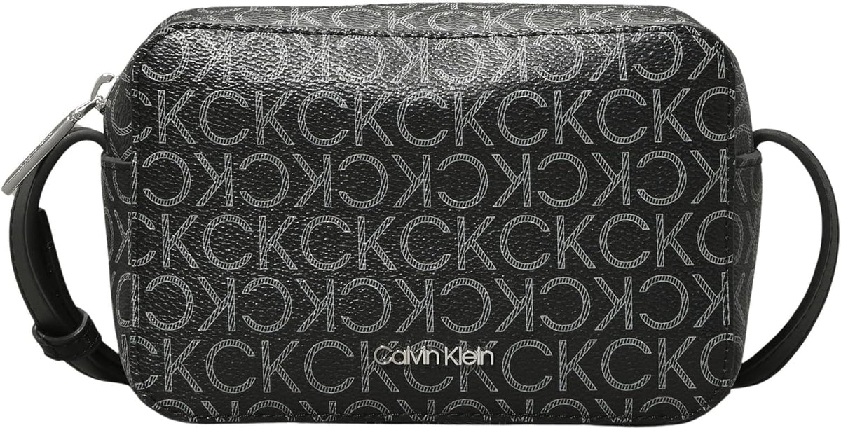 Calvin Klein Sac à Bandoulière Femme Ck Must Camera Bag Mono Klein, Noir (Black Mono), Taille Naturelle Sacs Femme Naty Shop Default Title