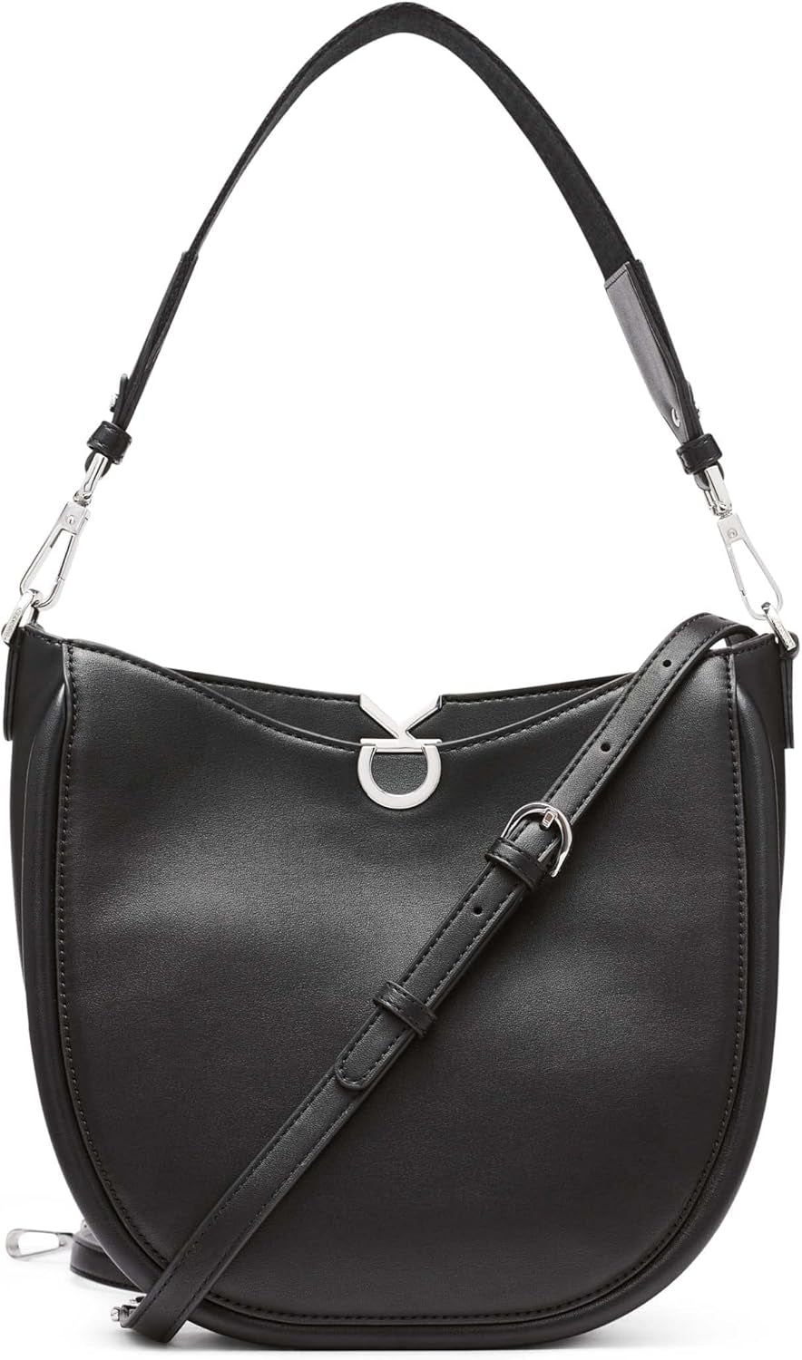 Sac bandoulière Calvin Klein Sac bandoulière Crisell Crescent Sacs Femme Naty Shop Noir/Argent