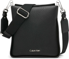 Calvin Klein, le sac à bandoulière Klein Fay North/South Naty Shop Sacs pour femmes Couleurs noir / argent