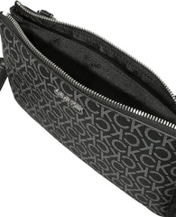 Calvin Klein Sac bandoulière femme Ck Must Klein, Noir (Black Mono), taille naturelle Sacs femme Naty Shop