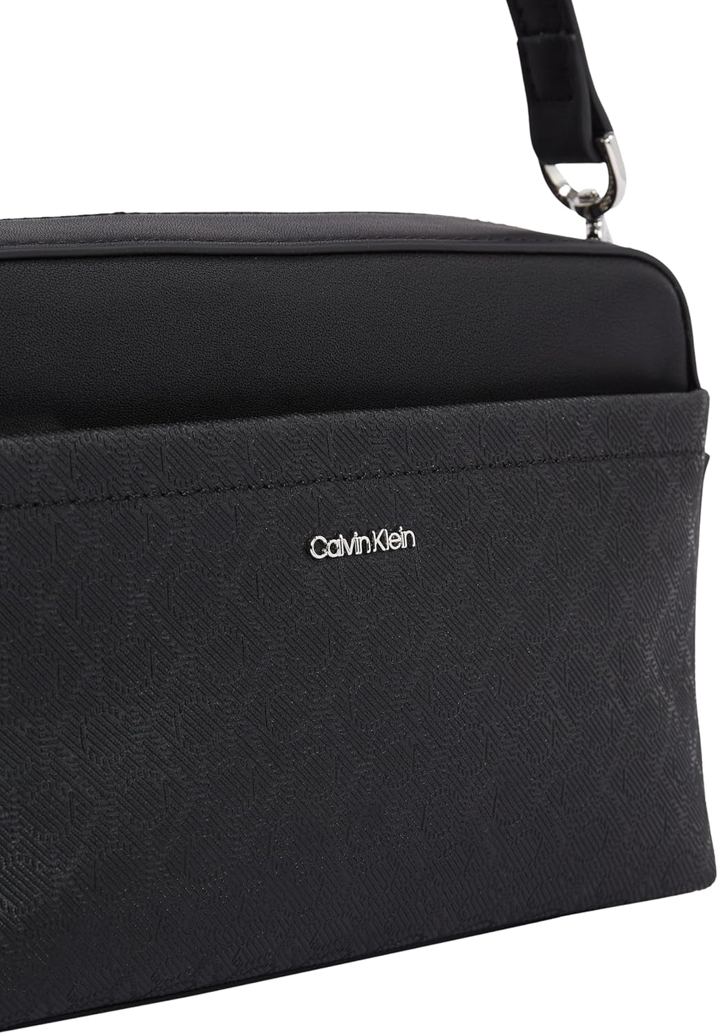 Calvin Klein, Sac bandoulière Must Camera Bag Mono Wide Bandoulière, Noir (Ck Black), Taille réelle Sacs Femme Naty Shop