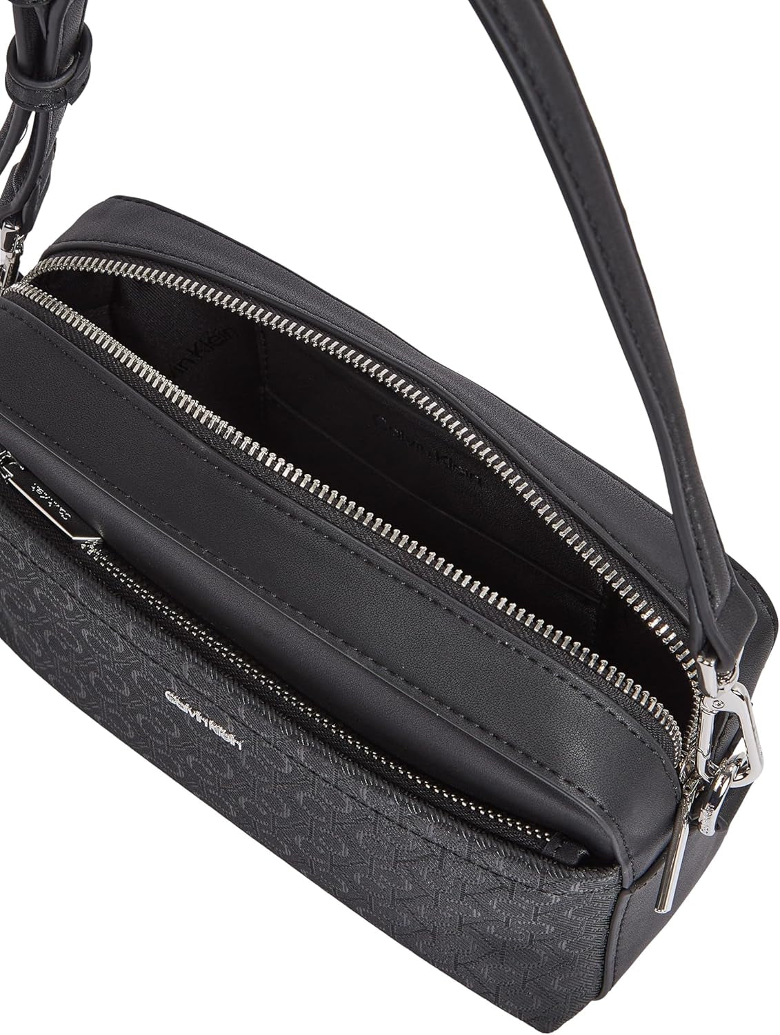 Calvin Klein, Sac bandoulière Must Camera Bag Mono Wide Bandoulière, Noir (Ck Black), Taille réelle Sacs Femme Naty Shop