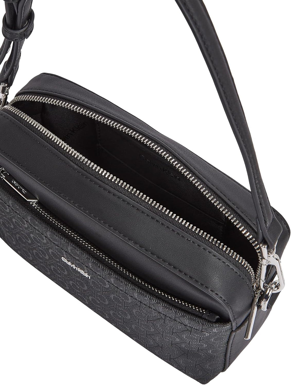 Calvin Klein, Sac bandoulière Must Camera Bag Mono Wide Bandoulière, Noir (Ck Black), Taille réelle Sacs Femme Naty Shop