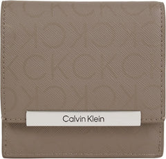 Calvin Klein K60k612443 Femme Portefeuille Femme Naty Shop Marron (Cinder Monogram Pu) Os