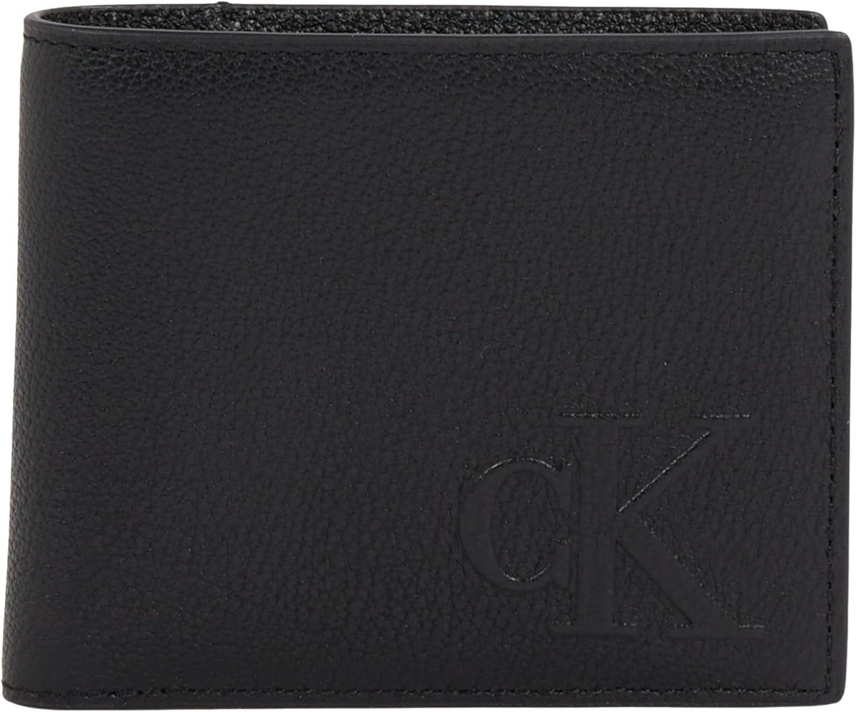 Calvin Klein Men's Sculpted Impression Billfod Cc Lv04g1022g Travel Accessories Bi-Fold Wallet Portofel Barbati Naty Shop Negru (Na Black) Os