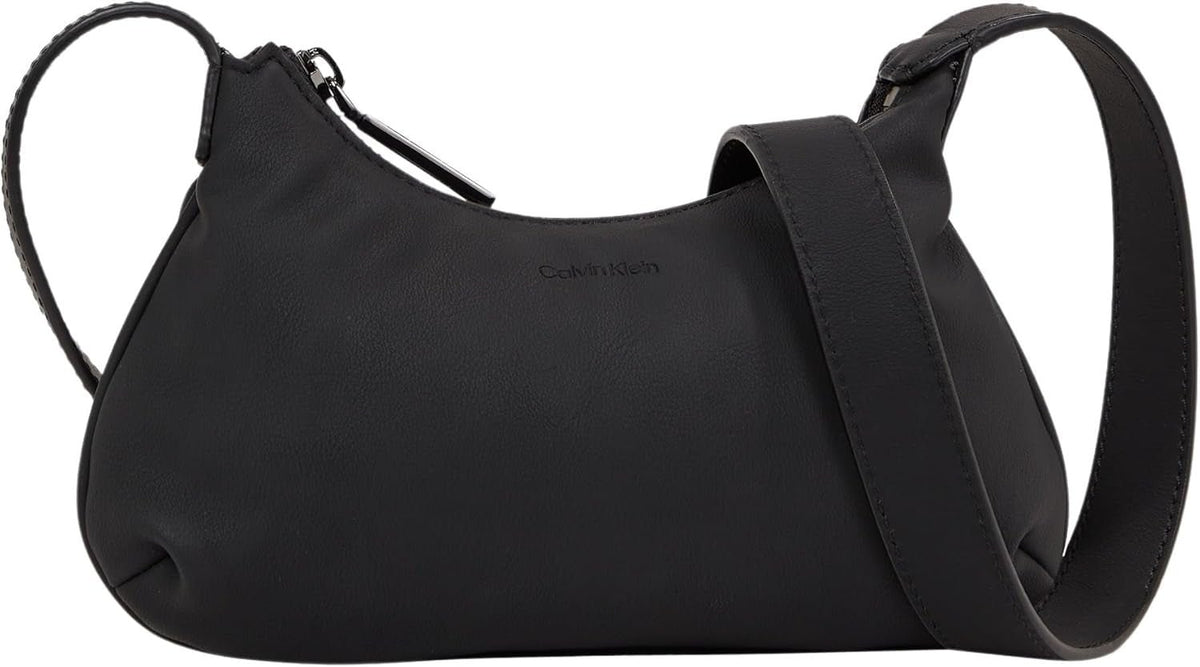 Calvin Klein Crossbody Klein Sac à bandoulière zippé, Noir (Ck Black), Sacs grandeur nature Femme Naty Shop Default Title