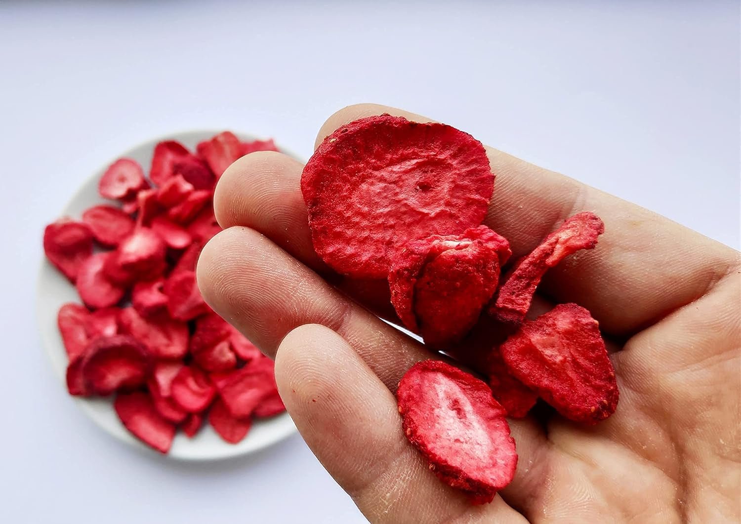 Fraises lyophilisées | Fruits lyophilisés Lyophilisés | Fruits secs sans sucre Fruits secs | Fraises séchées Lyophilisées | Fruits lyophilisés (90g) Produits déshydratés Naty Shop