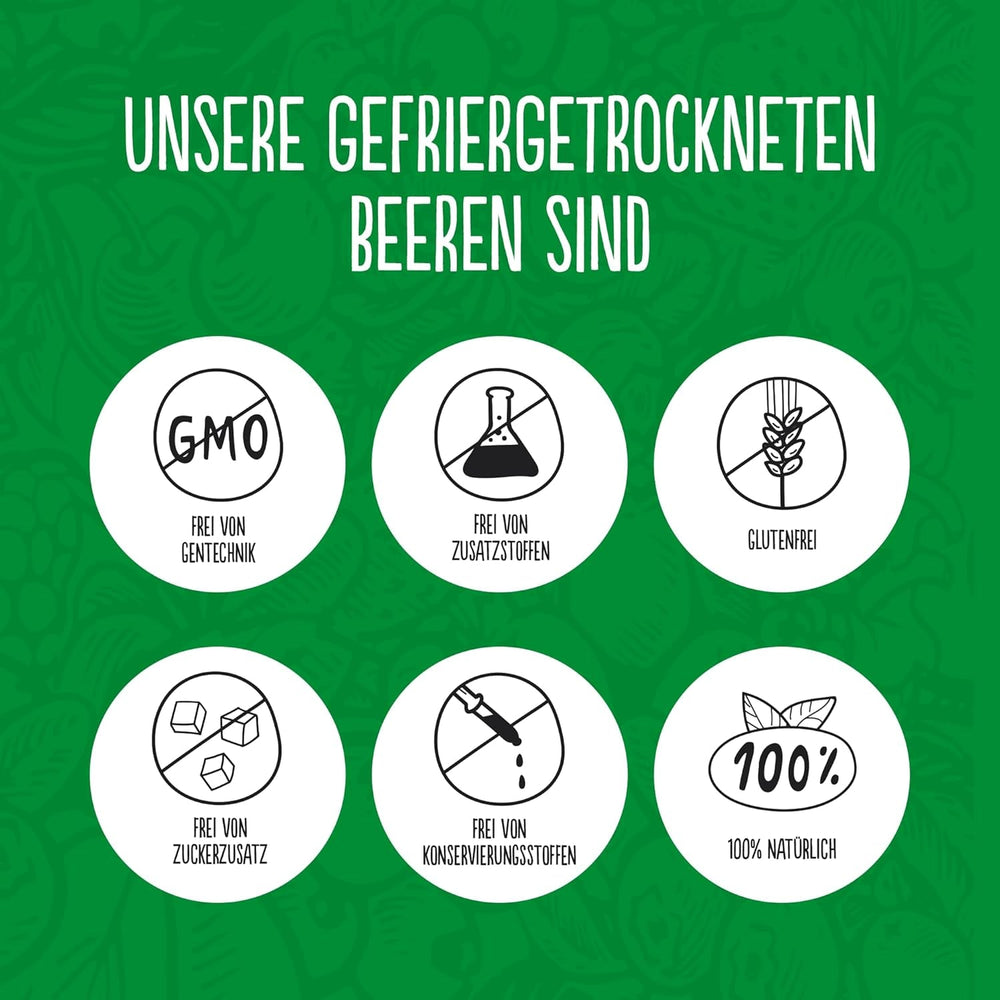 Fraises lyophilisées Super Garden | Fruits lyophilisés délicieux et 100% purs | Fraises entières séchées pour des collations saines ou des pâtisseries | Fraises lyophilisées 19g Produits déshydratés Naty Shop